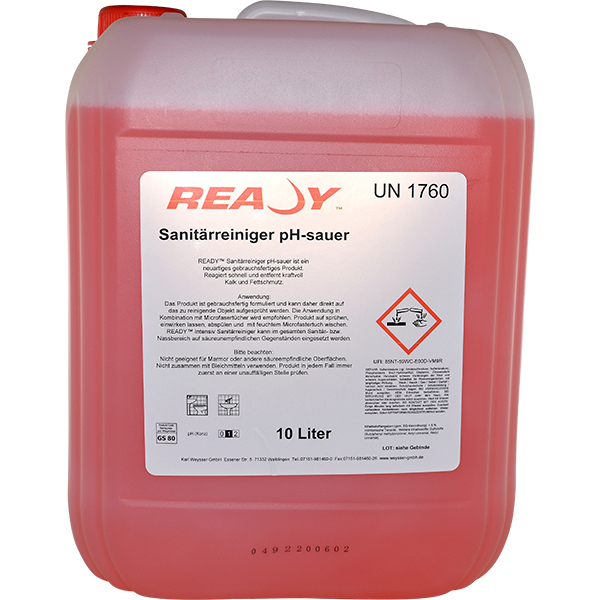Ready Sanitärreiniger pH-sauer 10 Liter Kanister